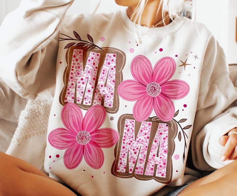 Mama Brown & Pink Floral