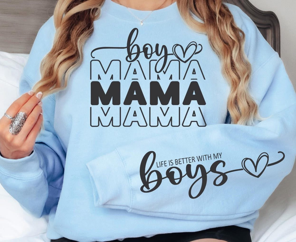 Boy Mama x3 With Sleeve