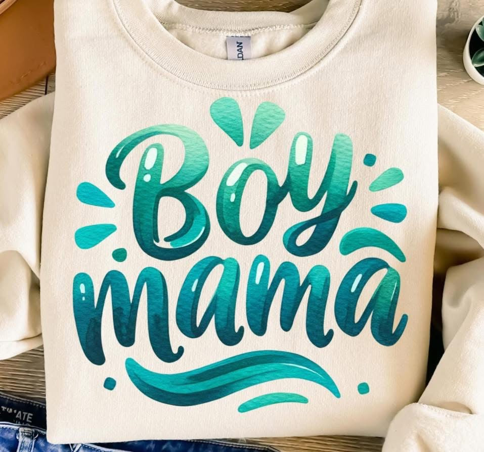 Boy Mama Water Color