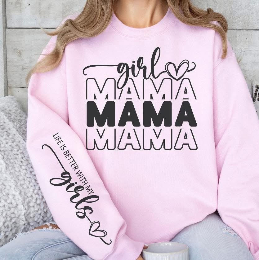 Girl Mama x3 With Sleeve