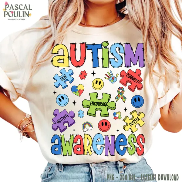 Autism Awareness Puzzle Pieces