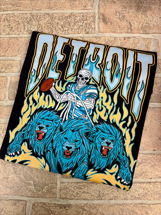 Detroit Skeleton & 3 Lions