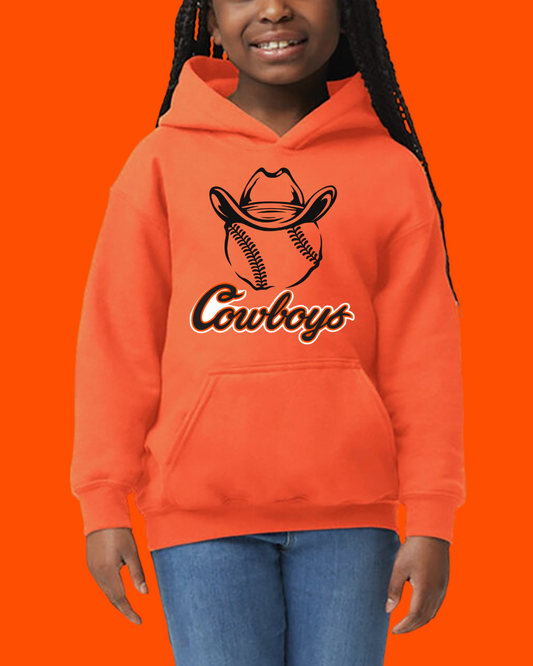Youth Cowboys Ball w/Hat Hoodie