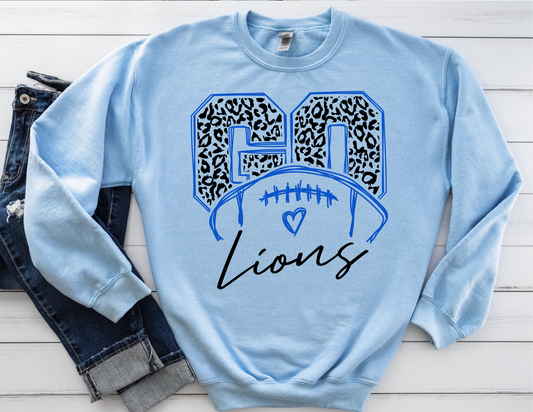 Go Lions Leopard Football