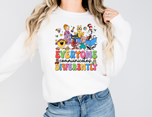 Everyone Communicates Differently Story Book Characters