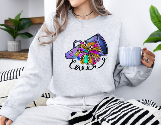 Cursive Cheer Pom & Megaphone