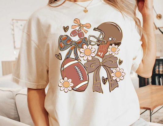 Football, Helmet, Bows