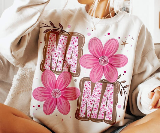 Mama Brown & Pink Floral