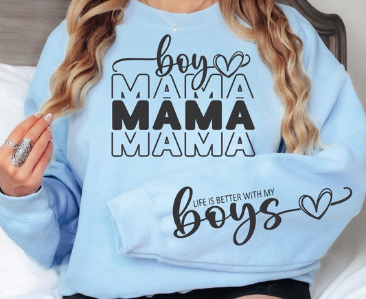 Boy Mama x3 With Sleeve