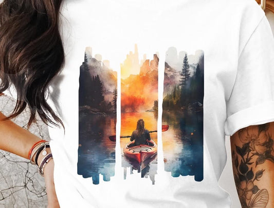 Watercolor Kayaking