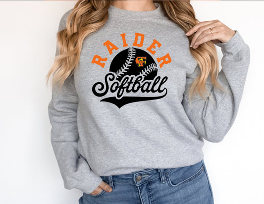 Raider Softball Cursive