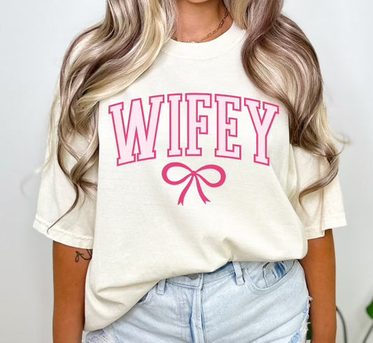 Wifey Pink Bow