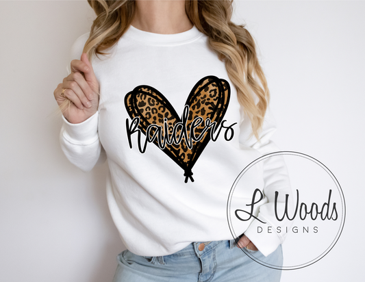 RAIDERS LEOPARD HEART
