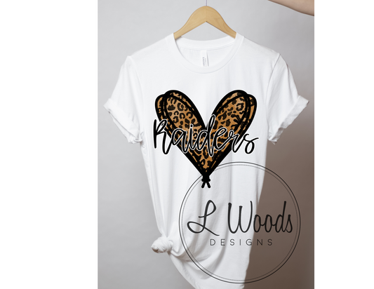 RAIDERS LEOPARD HEART